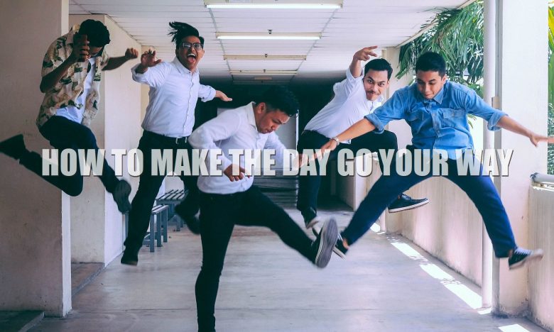 Happy people because the day's going their way