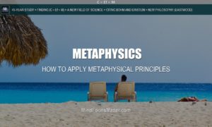 man sitting on beach applies metaphysics successfully Metaphysical principles work for him