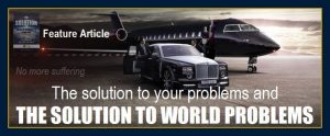 People getting on jet depicts The solution to public humanitys world global problems your private problems