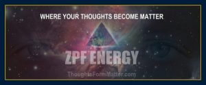 Mind create reality via zero point field energy.