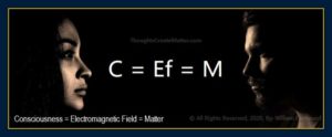 Mind forms matter presents C=Ef=M.