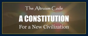 Mind forms matter presents: The Altruism Code a constitution for a new civilization Eastwood