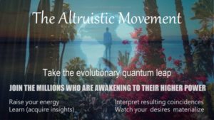 Mind forms matter presents the altruistic movement