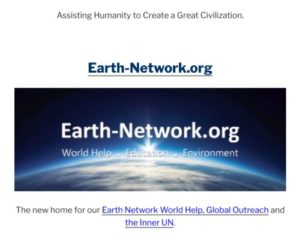 Thoughts create matter and Earth Network