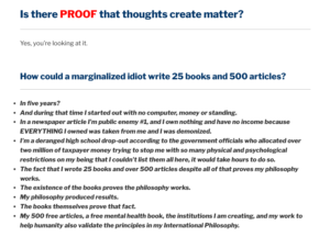 mind forms matter facts evidence proof science example William Eastwood true real story